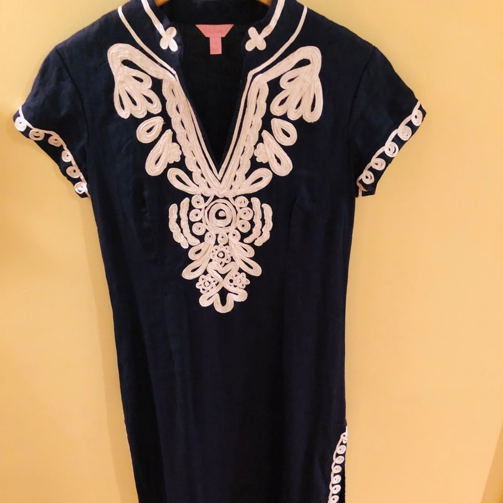 Lilly Pulitzer maxi dress w embroidery